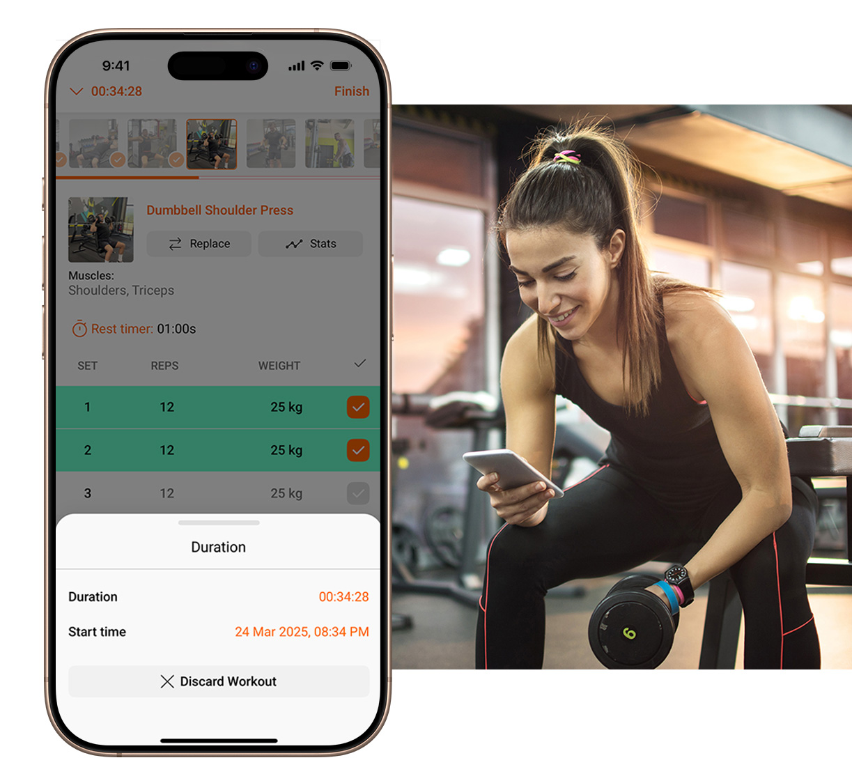 Workout Duration Logging
