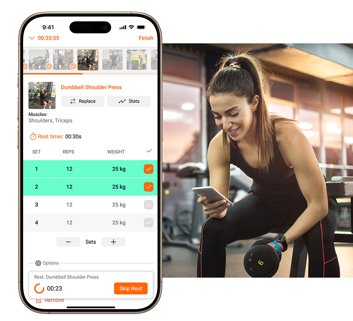 Advanced Set & Rep Logging