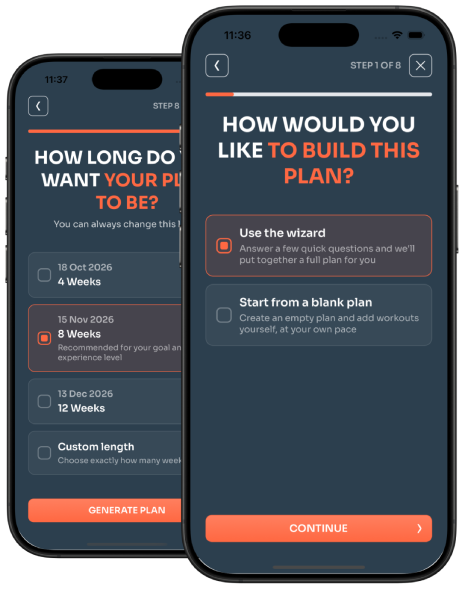 Plan generation wizard, assigning a generated plan to a client