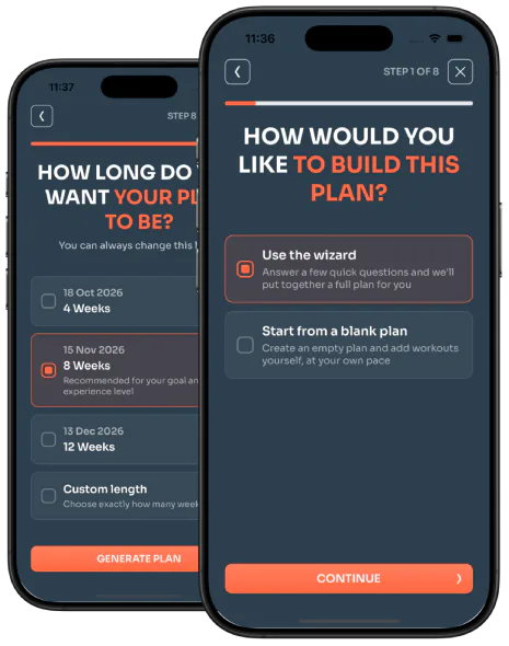 Plan generation wizard, assigning a plan to a client